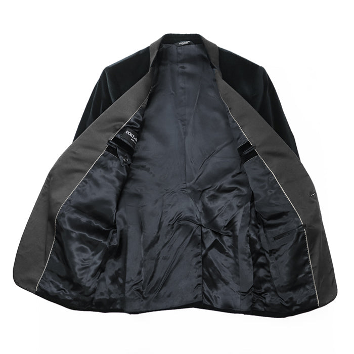 DOLCE&GABBANA Other outerwear [Outer material] 90% cotton, 8% silk [Lining] 100% rayon black G2872T mens 50 Used Authentic