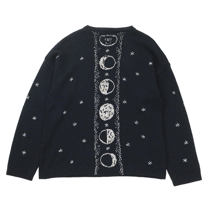 Christian Dior knit 100% cashmere, other fabric: 35% rayon, 24% polyester metal thread, 17% cupra, 13% nylon, 11% polyester Black, Blue 7H24576ZM008 Women 42 Used Authentic