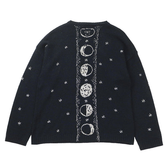 Christian Dior knit 100% cashmere, other fabric: 35% rayon, 24% polyester metal thread, 17% cupra, 13% nylon, 11% polyester Black, Blue 7H24576ZM008 Women 42 Used Authentic