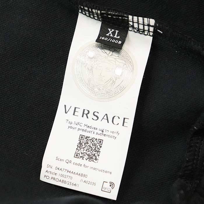 VERSACE Other outerwear [Outer material] 55% polyester, 45% cotton [Lining] 100% cotton Black White mens XL Used Authentic