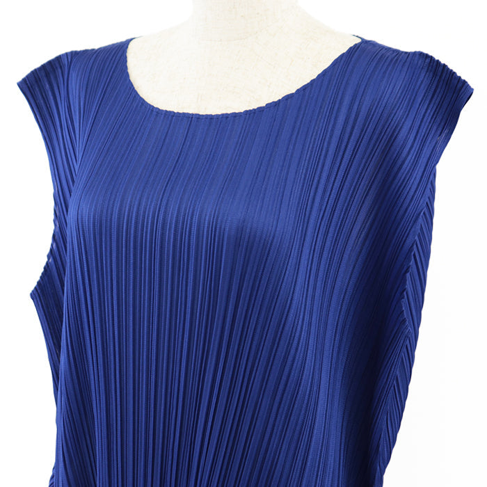 PLEATS PLEASE one piece polyester blue 4