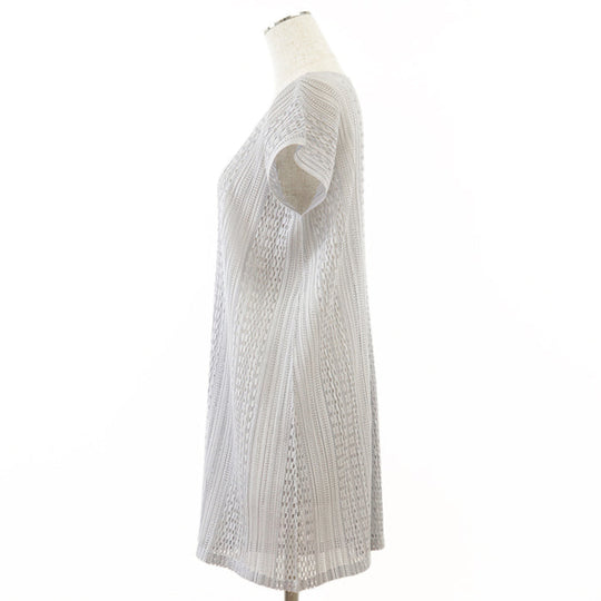 PLEATS PLEASE Cut [Outer material] 100% polyester Light gray PP71-JT593 Women 3 Used Authentic
