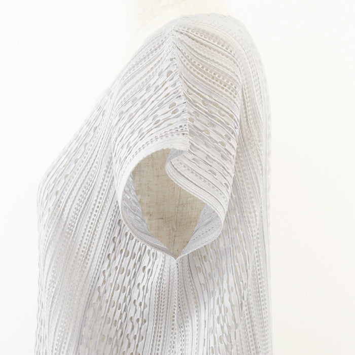 PLEATS PLEASE Cut [Outer material] 100% polyester Light gray PP71-JT593 Women 3 Used Authentic