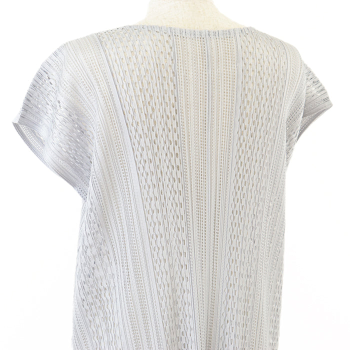 PLEATS PLEASE Cut [Outer material] 100% polyester Light gray PP71-JT593 Women 3 Used Authentic