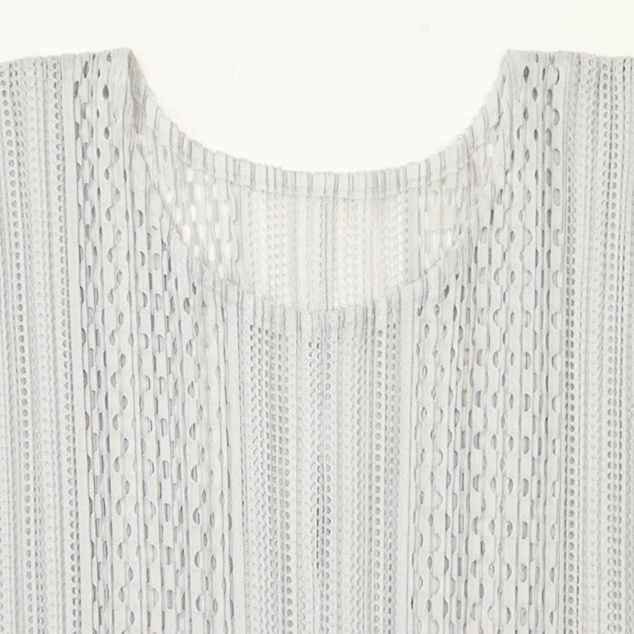 PLEATS PLEASE Cut [Outer material] 100% polyester Light gray PP71-JT593 Women 3 Used Authentic