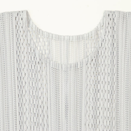 PLEATS PLEASE Cut [Outer material] 100% polyester Light gray PP71-JT593 Women 3 Used Authentic