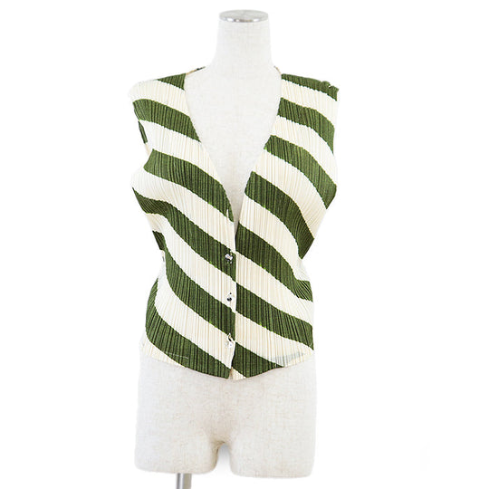 PLEATS PLEASE Best polyester Ivory, Moss Green PP31-JE815 3