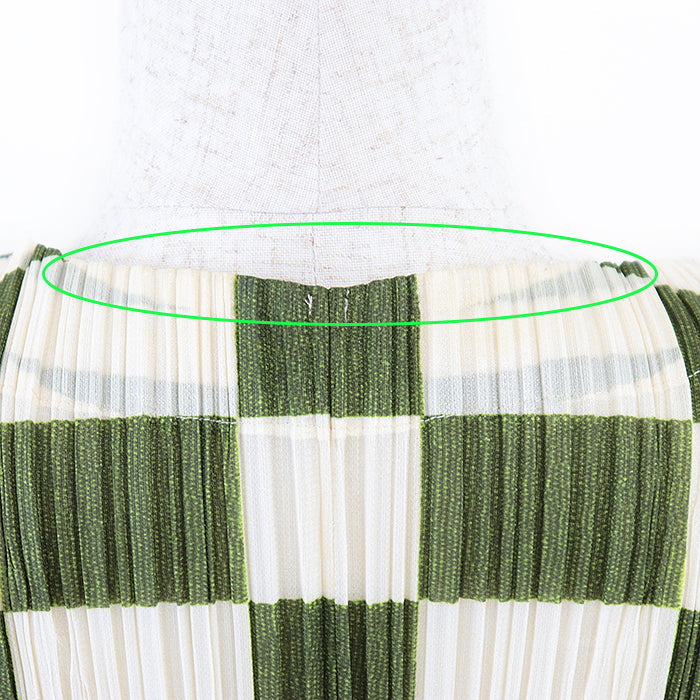 PLEATS PLEASE Best polyester Ivory, Moss Green PP31-JE815 3