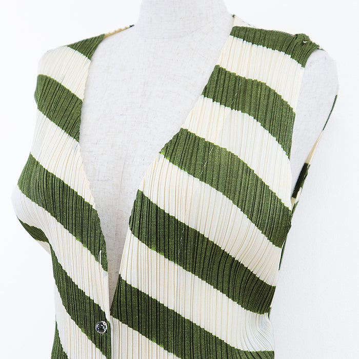 PLEATS PLEASE Best polyester Ivory, Moss Green PP31-JE815 3