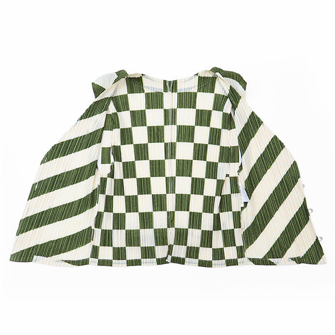 PLEATS PLEASE Best polyester Ivory, Moss Green PP31-JE815 3