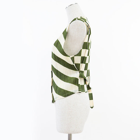 PLEATS PLEASE Best polyester Ivory, Moss Green PP31-JE815 3
