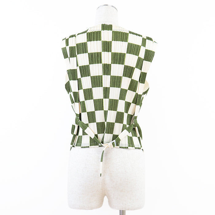PLEATS PLEASE Best polyester Ivory, Moss Green PP31-JE815 3