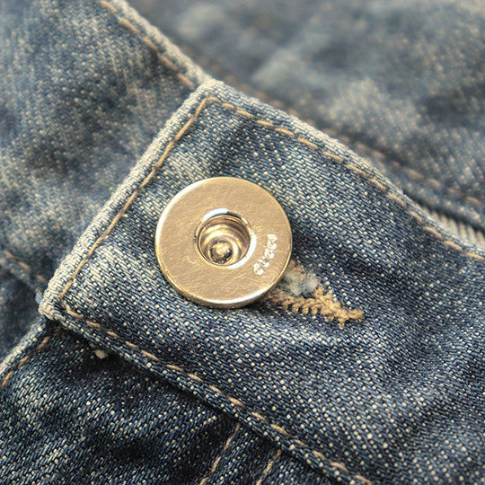 GUCCI Pants cotton 100% Indigo Women 40 Used Authentic