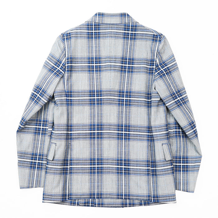 Drawer Other outerwear [Outer material] 100% wool [Lining] 100% silk Gray, Blue 6522-299-0538 Women 36 Used Authentic