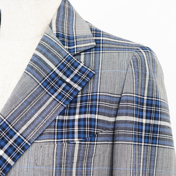 Drawer Other outerwear [Outer material] 100% wool [Lining] 100% silk Gray, Blue 6522-299-0538 Women 36 Used Authentic