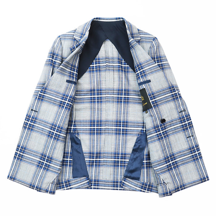 Drawer Other outerwear [Outer material] 100% wool [Lining] 100% silk Gray, Blue 6522-299-0538 Women 36 Used Authentic