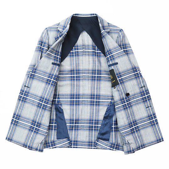 Drawer Other outerwear [Outer material] 100% wool [Lining] 100% silk Gray, Blue 6522-299-0538 Women 36 Used Authentic
