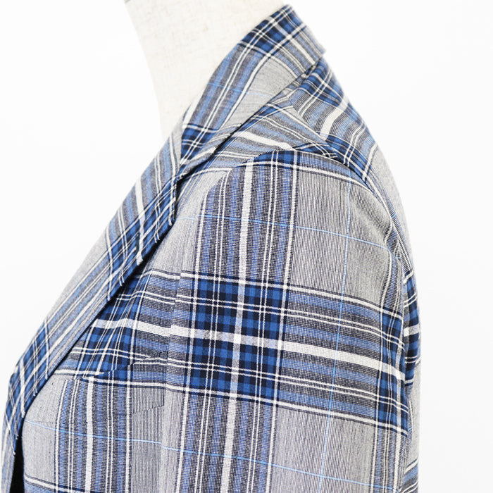 Drawer Other outerwear [Outer material] 100% wool [Lining] 100% silk Gray, Blue 6522-299-0538 Women 36 Used Authentic