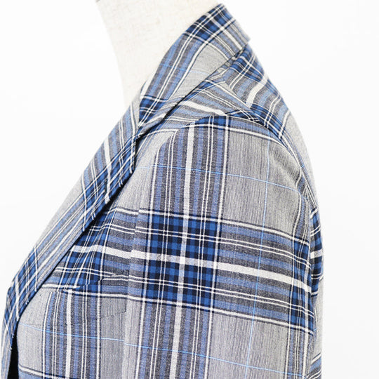Drawer Other outerwear [Outer material] 100% wool [Lining] 100% silk Gray, Blue 6522-299-0538 Women 36 Used Authentic