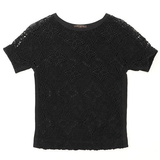 LOUIS VUITTON Cut [Outer fabric] 100% cotton [Lining] 100% silk [Other fabric] 58% acetate, 42% rayon black Women 34 Used Authentic