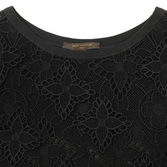 LOUIS VUITTON Cut [Outer fabric] 100% cotton [Lining] 100% silk [Other fabric] 58% acetate, 42% rayon black Women 34 Used Authentic