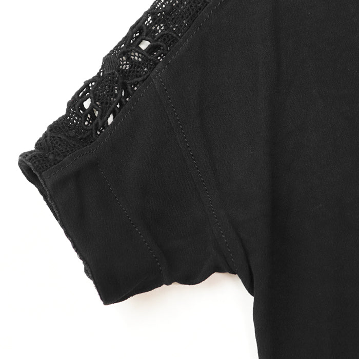 LOUIS VUITTON Cut [Outer fabric] 100% cotton [Lining] 100% silk [Other fabric] 58% acetate, 42% rayon black Women 34 Used Authentic