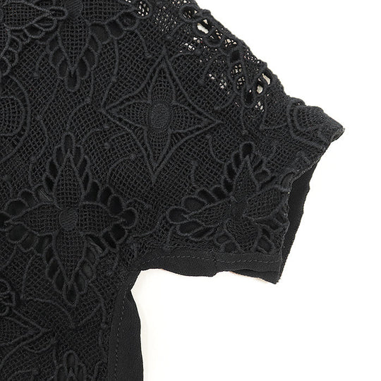 LOUIS VUITTON Cut [Outer fabric] 100% cotton [Lining] 100% silk [Other fabric] 58% acetate, 42% rayon black Women 34 Used Authentic