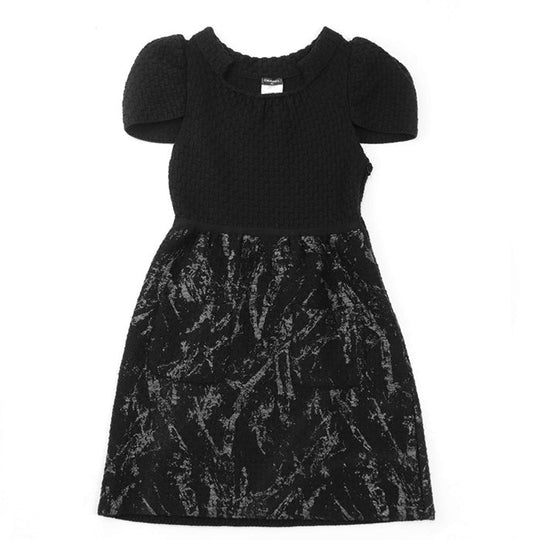 CHANEL one piece 100% wool black Women 36 Used Authentic