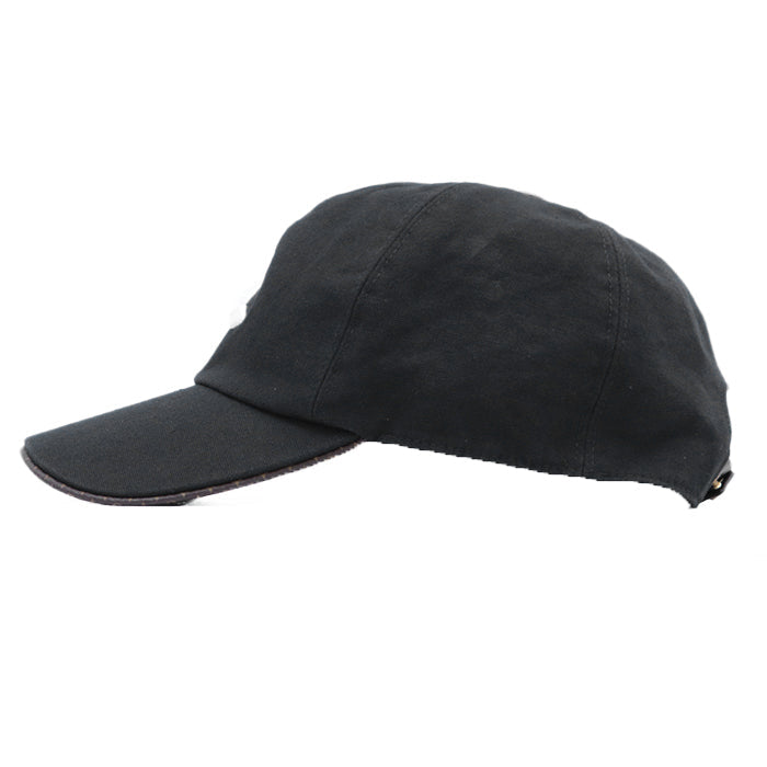 LOUIS VUITTON cap Synthetic leather part: 100% polyester (polyvinyl chloride coating) [Outer material] 100% cotton [Lining] 100% silk [Other fabric] 77% polyester, 23% polyurethane black M76948 unisex(Unisex) L Used Authentic