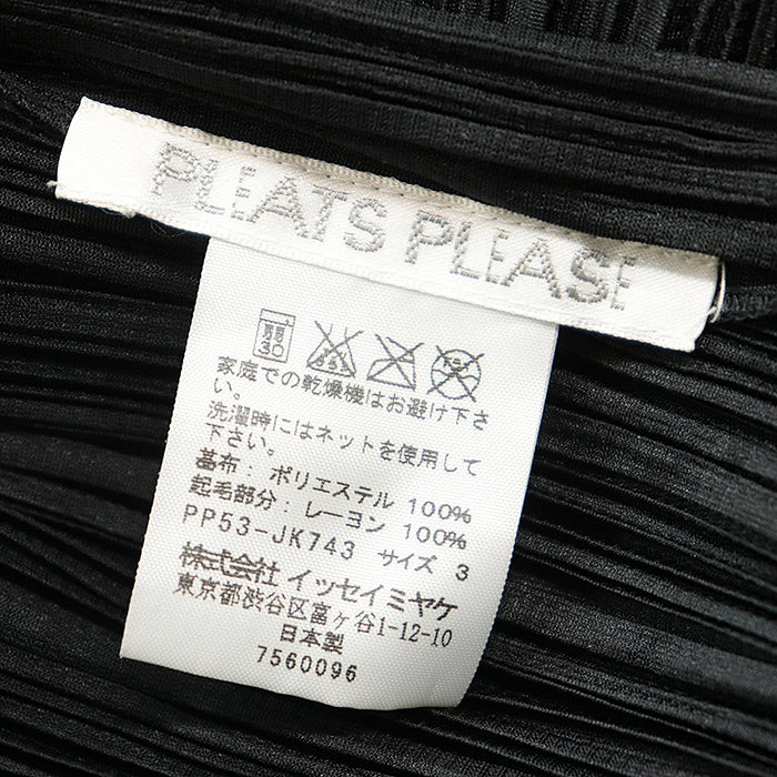 PLEATS PLEASE one piece polyester black 3