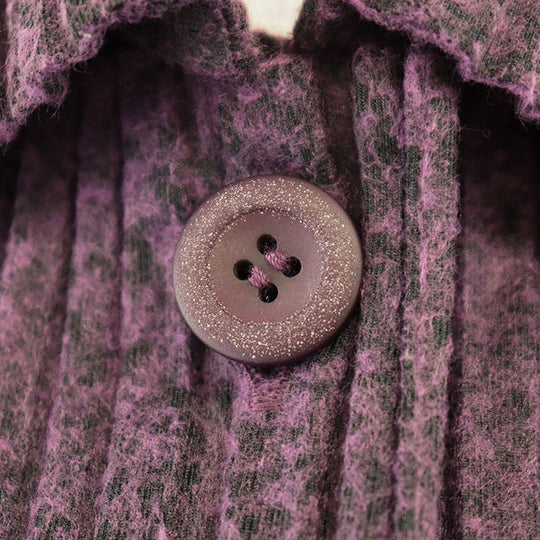 PLEATS PLEASE Stainless collar coat [Outer material] 100% polyester purple PP13-JA642 Women 4 Used Authentic