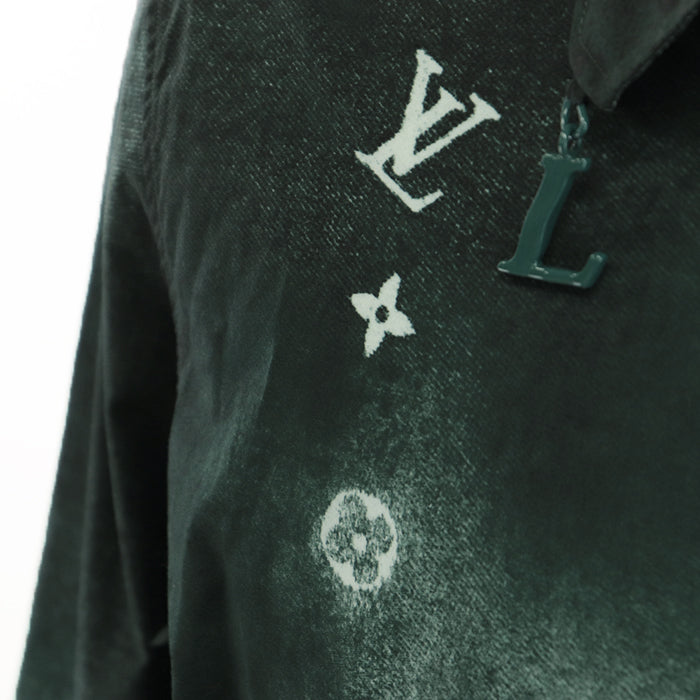 LOUIS VUITTON Long sleeve shirt cotton Green white M