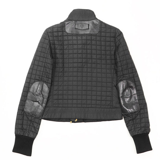 GUCCI Other outerwear 98% nylon, 2% polyurethane [Rib] 100% cotton [Leather part] Cowhide leather black 200402 ZS096 Women 38 Used Authentic
