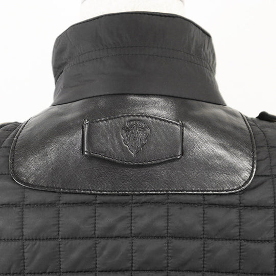 GUCCI Other outerwear 98% nylon, 2% polyurethane [Rib] 100% cotton [Leather part] Cowhide leather black 200402 ZS096 Women 38 Used Authentic