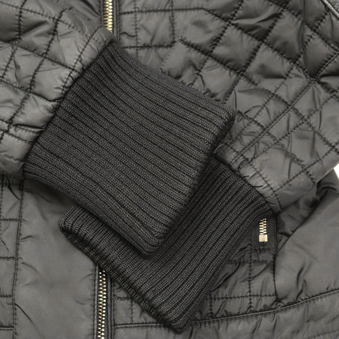 GUCCI Other outerwear 98% nylon, 2% polyurethane [Rib] 100% cotton [Leather part] Cowhide leather black 200402 ZS096 Women 38 Used Authentic