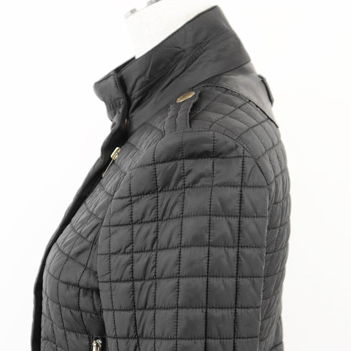 GUCCI Other outerwear 98% nylon, 2% polyurethane [Rib] 100% cotton [Leather part] Cowhide leather black 200402 ZS096 Women 38 Used Authentic