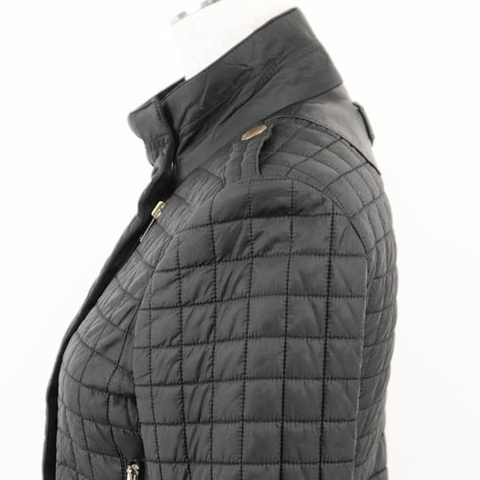 GUCCI Other outerwear 98% nylon, 2% polyurethane [Rib] 100% cotton [Leather part] Cowhide leather black 200402 ZS096 Women 38 Used Authentic