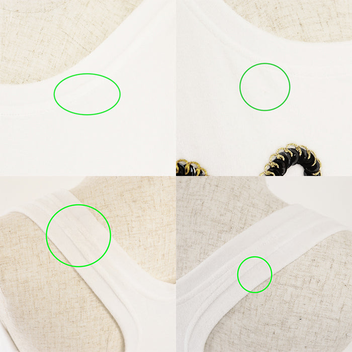 CHANEL Tank top [Outer material] 82% cotton, 18% polyester [Lining] 84% polyamide, 16% elastane White gold Women 36 Used Authentic