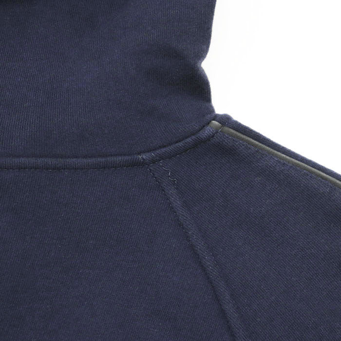 Berluti Hoodie 93% cotton, 7% cashmere [Rib] 100% cotton [Leather part] 100% cowhide Navy mens S Used Authentic