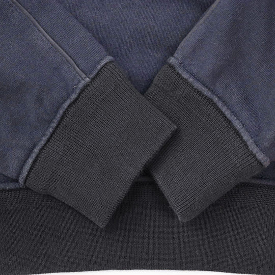 Berluti Hoodie 93% cotton, 7% cashmere [Rib] 100% cotton [Leather part] 100% cowhide Navy mens S Used Authentic