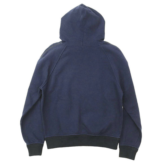 Berluti Hoodie 93% cotton, 7% cashmere [Rib] 100% cotton [Leather part] 100% cowhide Navy mens S Used Authentic