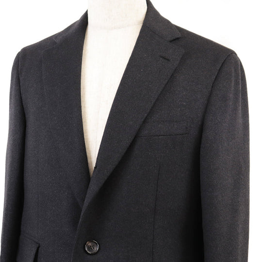 Brioni coat wool charcoal mens 48R (170/96A) Used Authentic