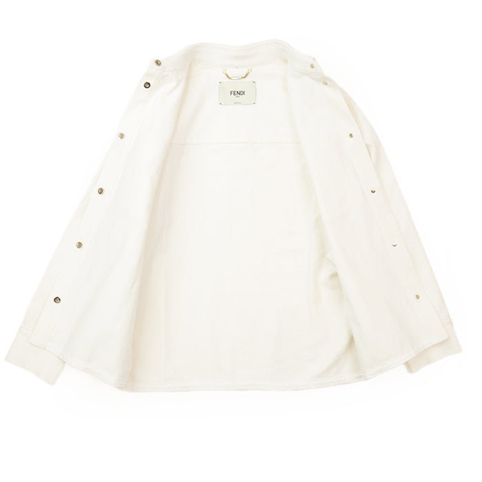 FENDI Other outerwear [Outer material] 98% cotton, 2% polyurethane white Women 40 Used Authentic