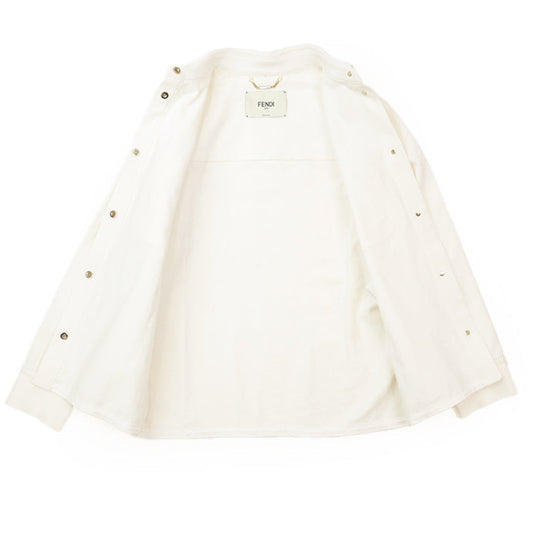 FENDI Other outerwear [Outer material] 98% cotton, 2% polyurethane white Women 40 Used Authentic