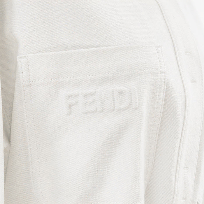 FENDI Other outerwear [Outer material] 98% cotton, 2% polyurethane white Women 40 Used Authentic