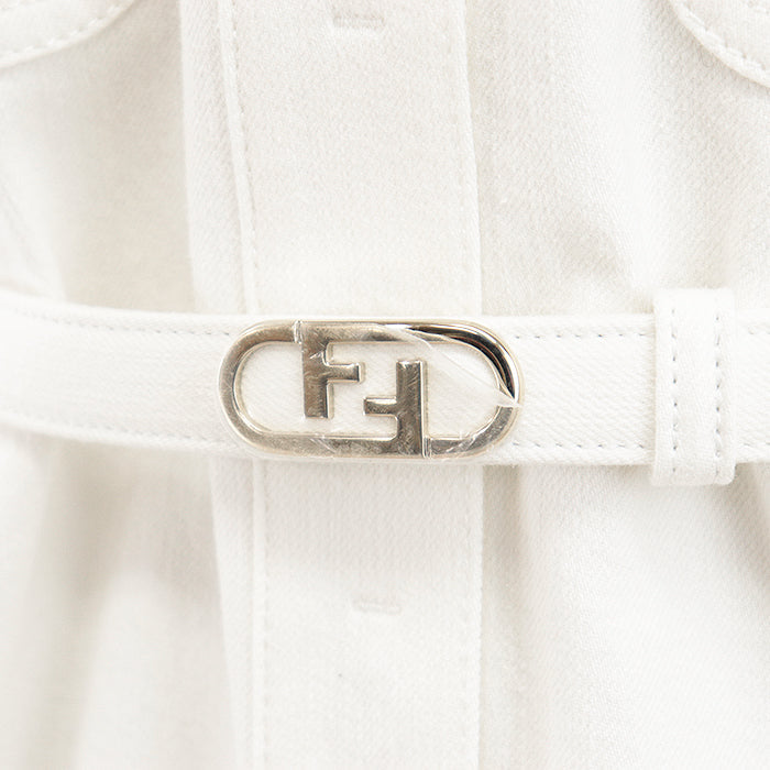 FENDI Other outerwear [Outer material] 98% cotton, 2% polyurethane white Women 40 Used Authentic