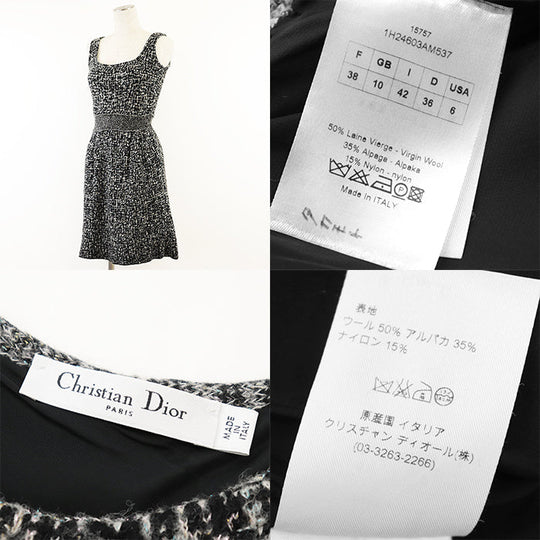 Christian Dior one piece wool Black, Multicolor 38