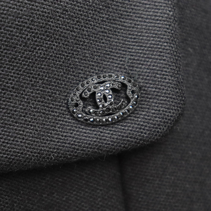 CHANEL Other outerwear [Outer material] 100% wool [Lining] 100% silk Dark Navy, Black P59363 Women 34 Used Authentic