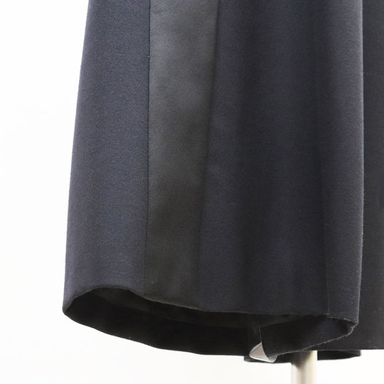 CHANEL Pants [Outer material] 100% wool [Lining] 100% silk Dark Navy, Black P59405 Women 38 Used Authentic