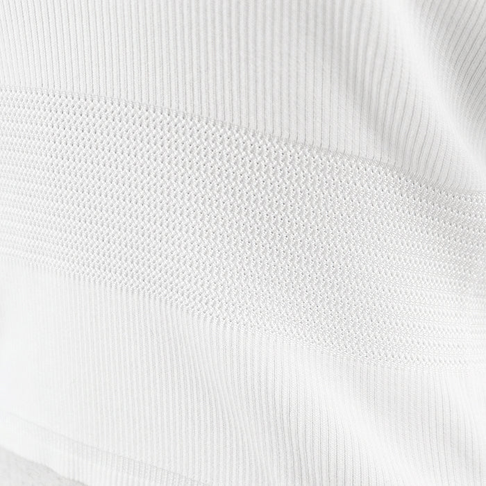 CHANEL knit 85% cotton, 15% polyester white 21P P70497 Women 36 Used Authentic